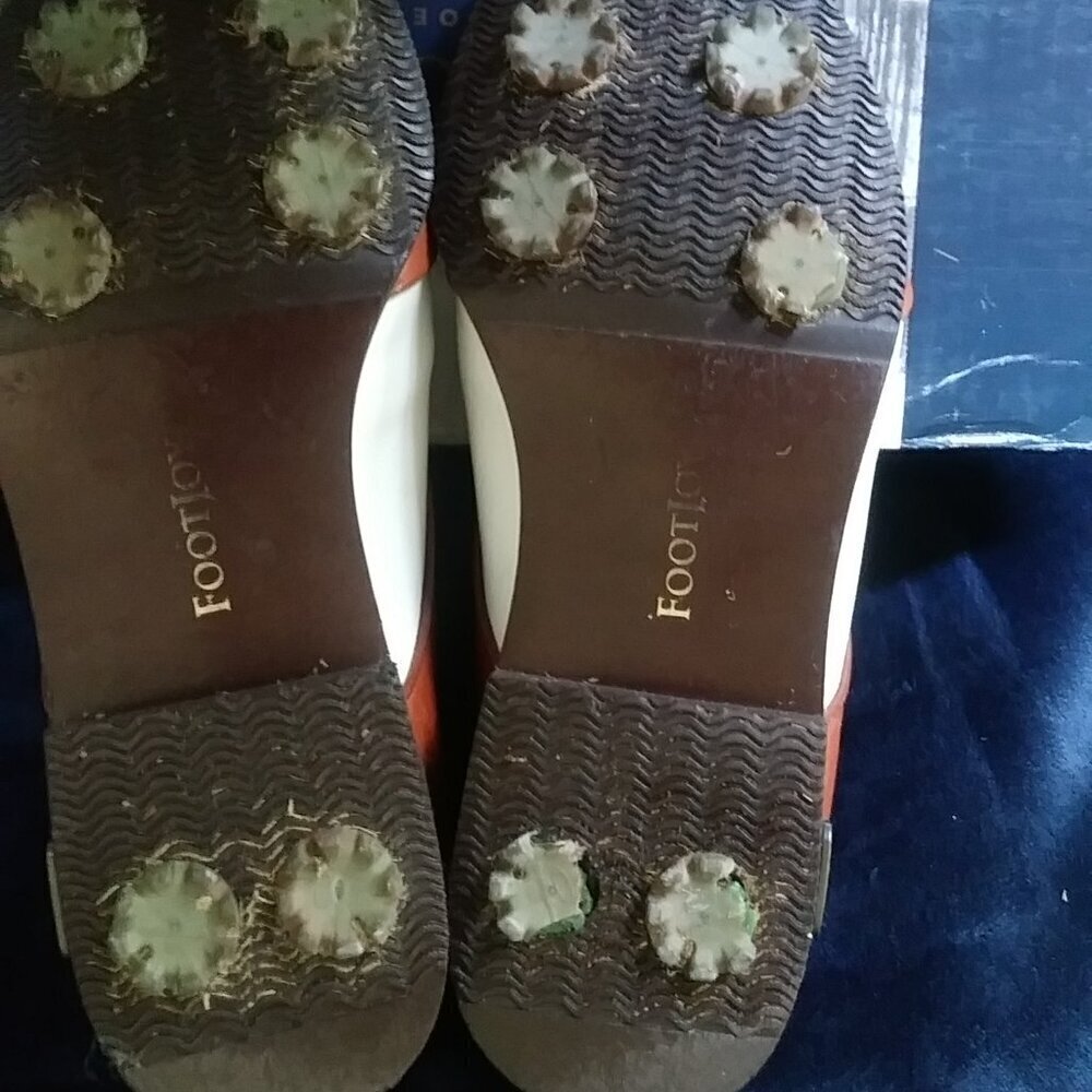 Women's Brown and White oxford FootJoy Golf Shoes - Size 6.5 - Picture 10 of 12